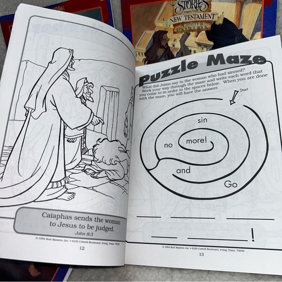 Book of Mormon New Testament activity & resource books 12 in set 90's vintage - Picture 7 of 12